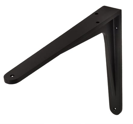 Wovar Plankdrager Zwart Aluminium 24 x 19 cm | Per Stuk