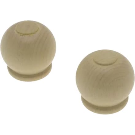 Decomode Eindknop Gordijnroede Beuken Appel 28mm 2st