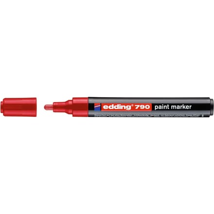 Paintmarker edding 790 op alcoholbasis 2-3mm rood