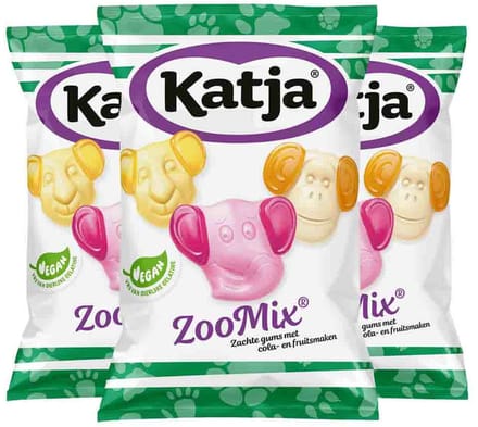 Katja - Zoo Mix - 3 x 255 gr - Voordeelverpakking