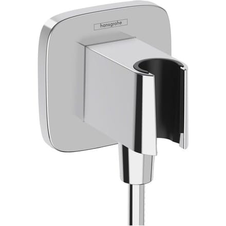 Hansgrohe Fixfit q Muuraansluitbocht - met handdouchehouder - chroom
