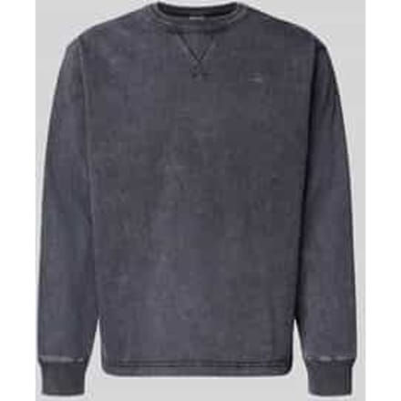 Sweatshirt met geribde boorden