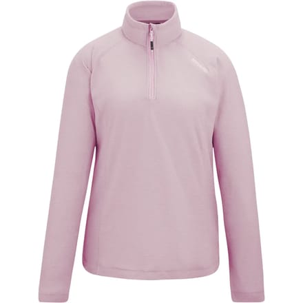 Montes lichtgewicht fleecetrui met halve rits voor dames, ideaal voor wandelen.