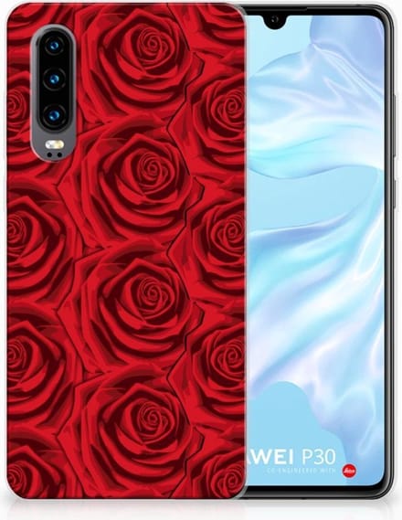Huawei P30 TPU Case Red Roses