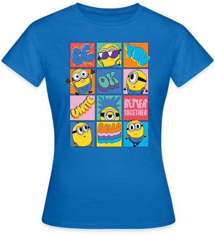 Minions Be You Positief En Lief Ontwerp T-Shirt Dames