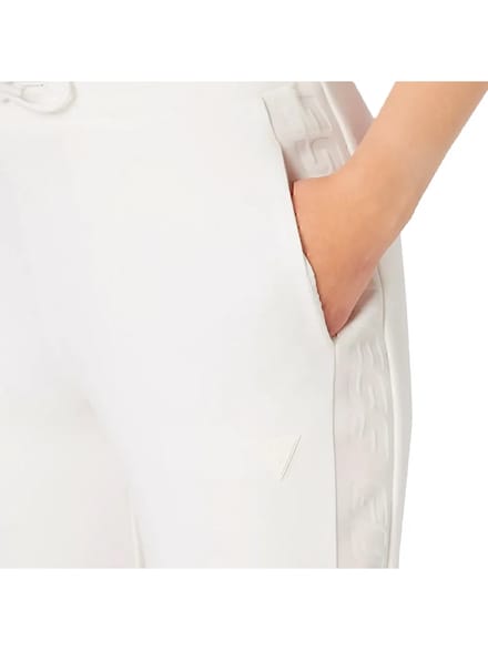 Guess Allie Scuba Dames Joggingsbroek - Off White - Maat L