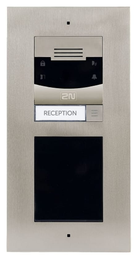 DEURINTERCOM - 1 druktoets / button - camera - deuropener-relais - inbouw - VoIP/IP/SIP - 2N Helios IP Verso - uitbreidbaar - video parlofoon
