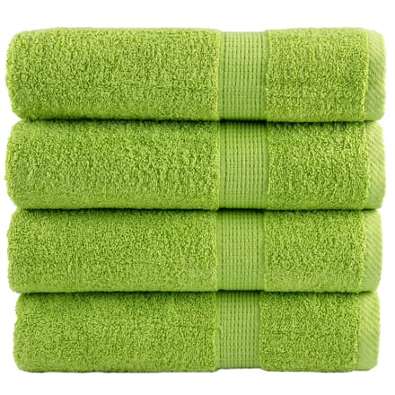 vidaXL - Badhanddoeken - SOLUND - 4 - st - 600 - g/m² - 70x140 - cm - appelgroen