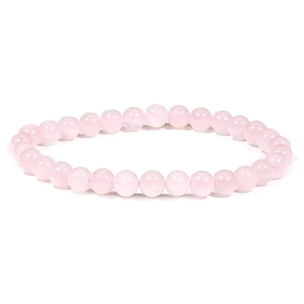 Armband - Rozenkwarts - Rond - (Zelf)Liefde) - Sierraad - Roze - Cadeau - Gift - Spiritueel