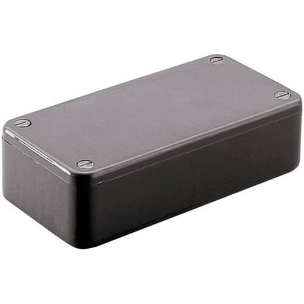 Hammond Electronics 1591EBK Euro-behuizing 191 x 110 x 60 ABS Zwart 1 stuk(s)