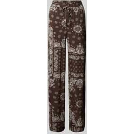 relaxed fit wijdte broek van zuivere viscose model 'KAVI'