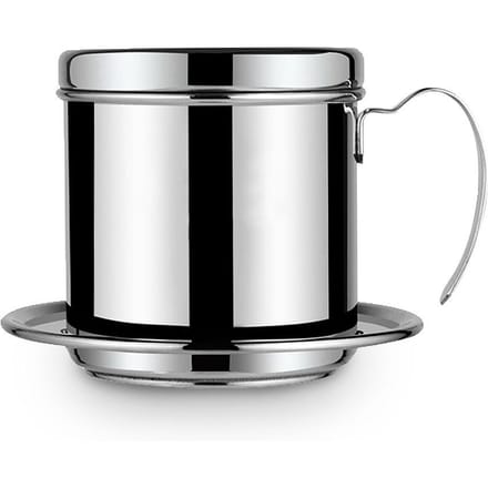 RVS Kopje Vietnamese Koffie Druppel Filter Maker Phin Infuser Zilver zilver