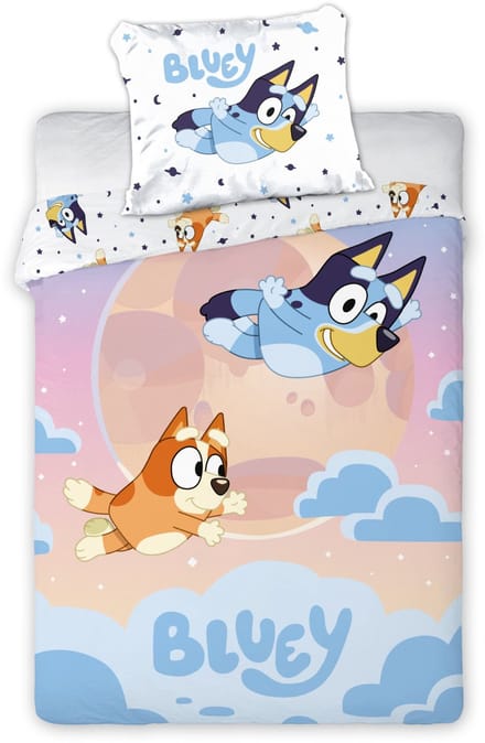 Bluey Dekbedovertrek flying 140 x 200 cm - katoen