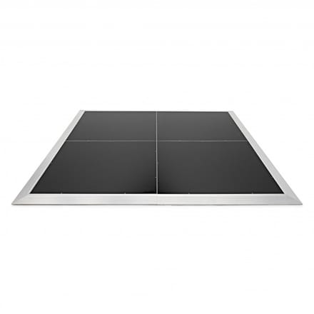 2 m x 2 m Draagbare Dansvloer van Gear4music, Zwarte Finish