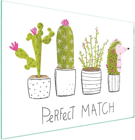 TMK ArtDeko - Snijplank - Glas - 70x52 cm - Cactus Ontwerp