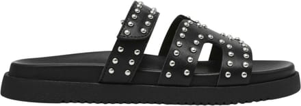 Steve Madden Missile-s Sandals Black With Studs Größe: 37 | Sandalen Outlet | Damen | Schwarz
