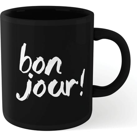 The Motivated Type Bonjour! Mug - Black