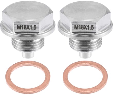 Dailygoody - Voertuig Motor Magnetische Olie Afvoerplug - Set Van 2