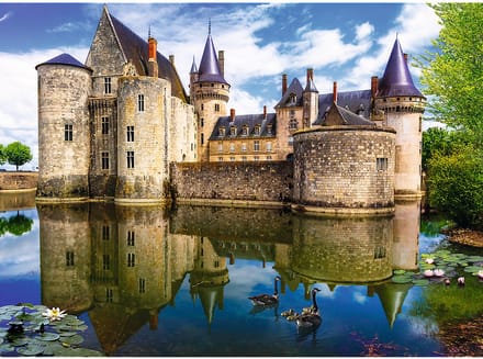 Trefl puzzel Sully-sur-Loire kasteel Frankrijk 3000 stukjes landschap.