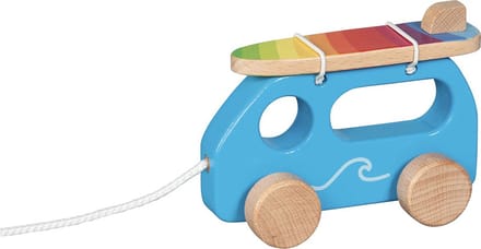 Goki Wooden Pull Figure Surf Car