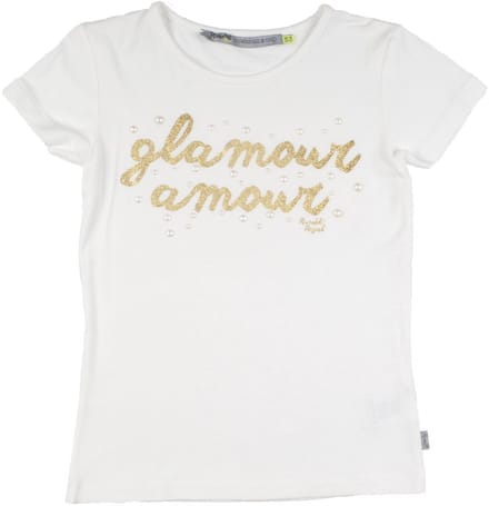 Rumbl Royal - T-shirt - Wit - Goud - Maat 104/110