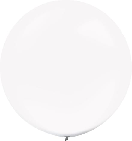 Amscan Ballonnen Kristalhelder 60 Cm Latex Wit 4 Stuks