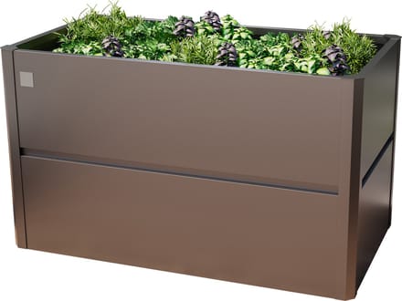 PRIMEYARD 150 x 85 x 77 cm moestuinbak Theo, staal, antraciet metallic