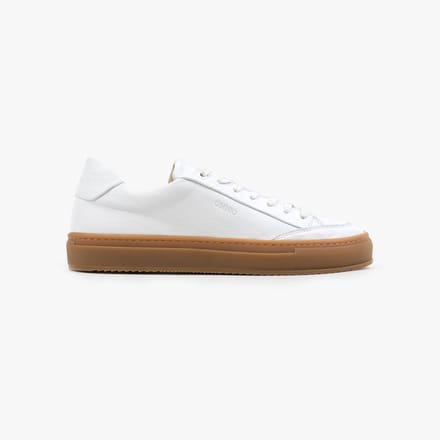 Omnio sorren sneakers wit leer