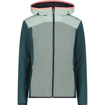Dames fleece met capuchon CMP Wooltech