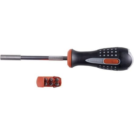 BAHCO Ratcheting screwdriver bits incl. ph 1 ph 2 pz 1 pz 2 slotted 4.5 and 5.5