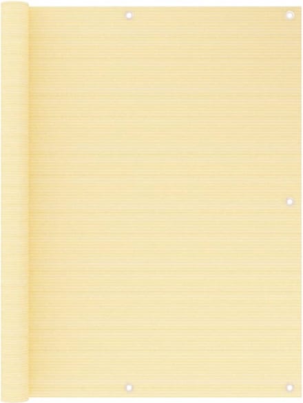vidaXL - Balkonscherm - 120x300 - cm - HDPE - beige