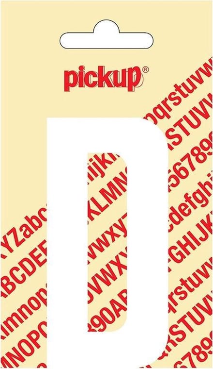 Pickup plakletter Nobel 90 mm wit D - 31012090D