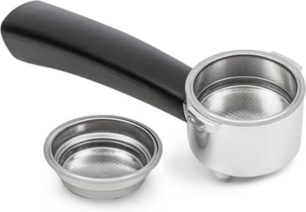 Klarstein BellaVita portafilter - reserveonderdelen en accessoires, 2 filterinzetstukken voor 1 of 2 lepels koffie, materiaal: roestvrij staal/aluminium/kunststof