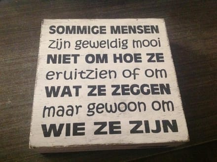 Tekstblok - "Sommige mensen zijn geweldig" - Grijs/Wit
