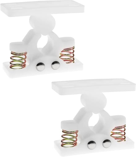 SnelShoppen - 2 Stuks Deurhouder Plastic Deurstopper Beperkingen Deurstop Bewaarhouder voor Motorhomes Caravan Camper Meubels Wit