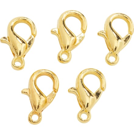 Hobby en crafting Gouden Karabijnsluiting - 10mm - 5 stuks