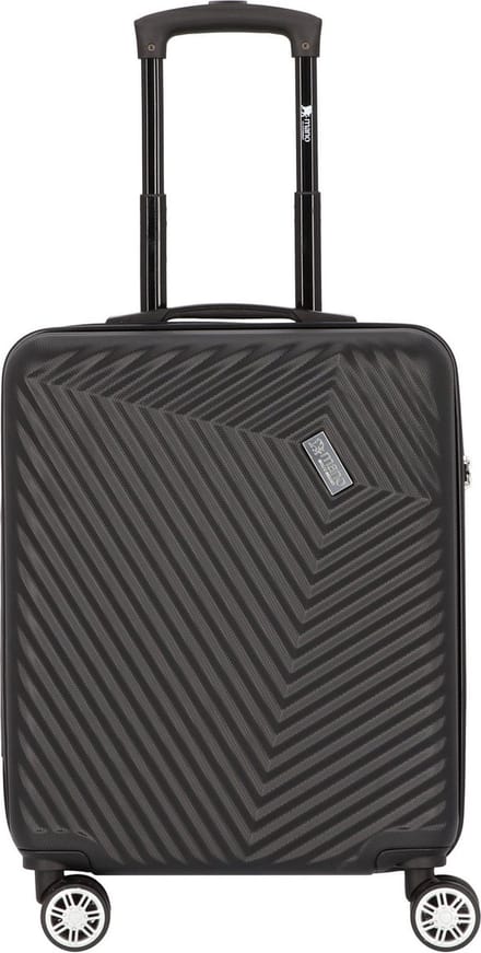 mano Don Carlo Hardcase Trolley S Black Zwart 55cm