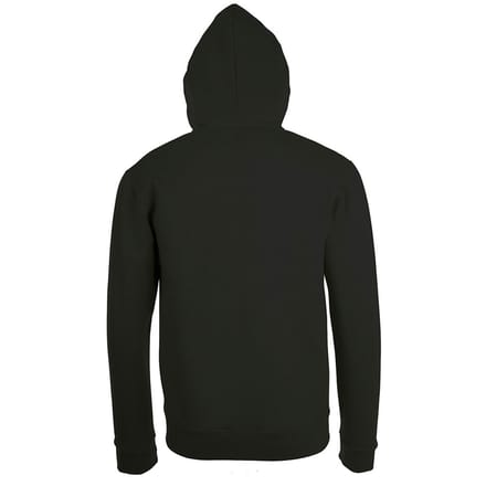SOLS Herenstenen Ritssluiting in de vorm van een gewone Hoodie (Zwart)