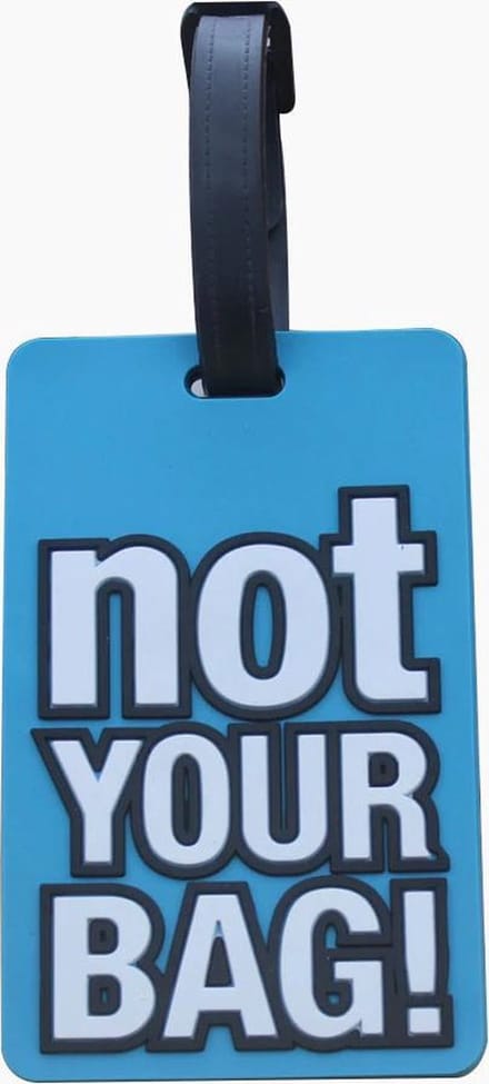 Bagagelabel - Not Your Bag! | Blue
