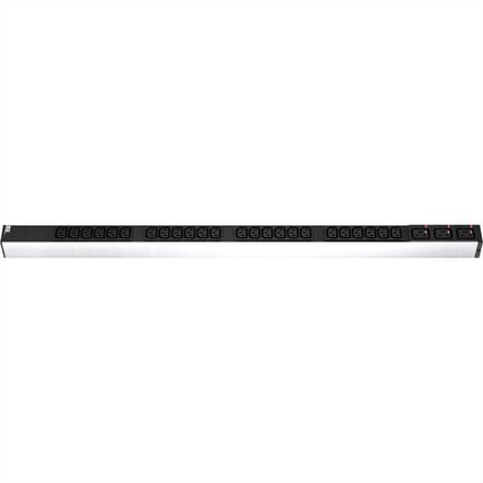 BACHMANN IT PDU ALU 1HE 24x C13 3x C19 stekker CEE L+N+PE 16A blauw