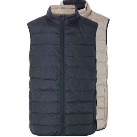 LIVERGY Heren bodywarmer (donkerblauw/beige, XL (56/58))