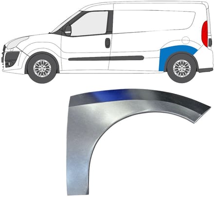 Reparatiepaneel achterspatbord voor Opel Combo D 2011-2018 / Links