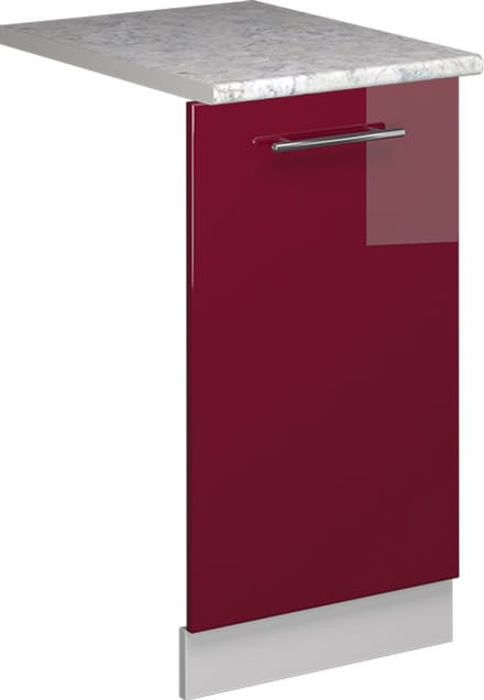 Vicco Fame-Line Vaatwasserfrontpaneel – 45 cm, WB Marmer Bordeauxrode hoogglans