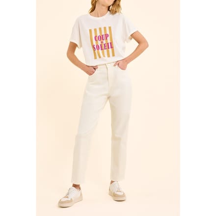 ICode Off-white Boyfit Jeans Elise Off-white Taglia: W33 | Pantaloni da completo Outlet | Donna | Bianco