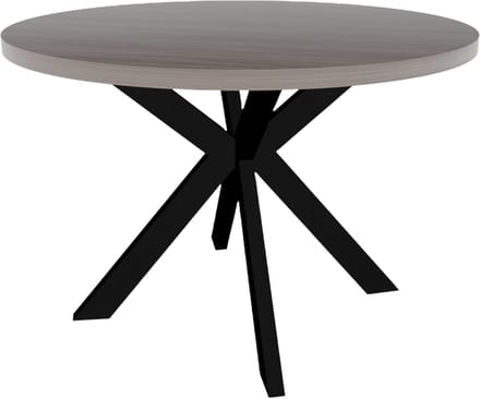 Eettafel rond melamine 120cm Sanne grijs ronde tafel