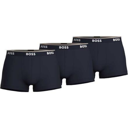 Boss Heren Bodywear Logo Boxershorts (Set van 3) (Blauw)