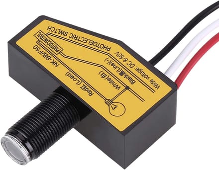 Mini Lichtschakelsensor voor Energiebesparing - 12V tot 50VDC