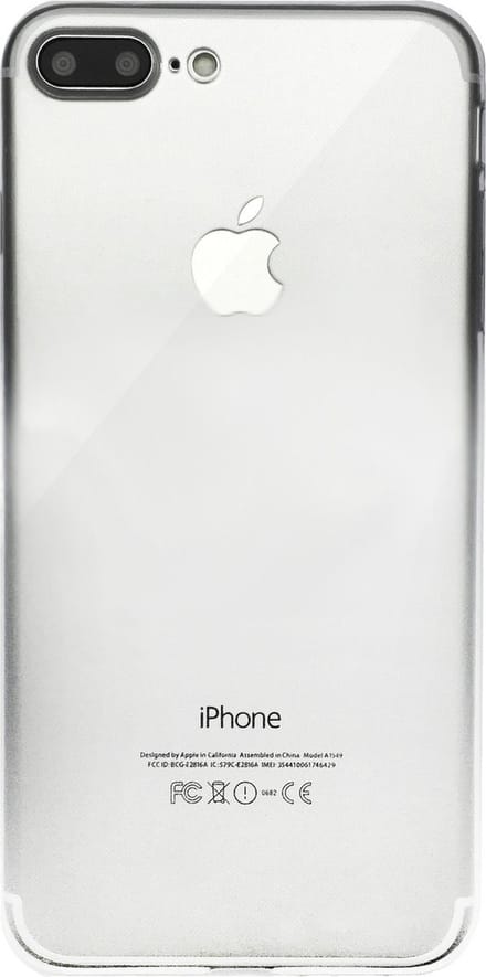 Peachy Transparant TPU hoesje geschikt voor iPhone 7 Plus 8 Plus Doorzichtig silicone case