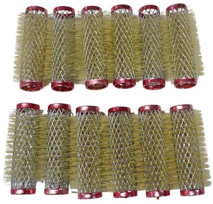 Rojafit - Watergolf Draadrollers - Haarkrullers - Metaal - Ø 18 mm. Lang 65 mm. - Rood
