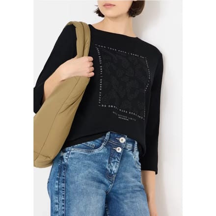 Shirt met edelstenen